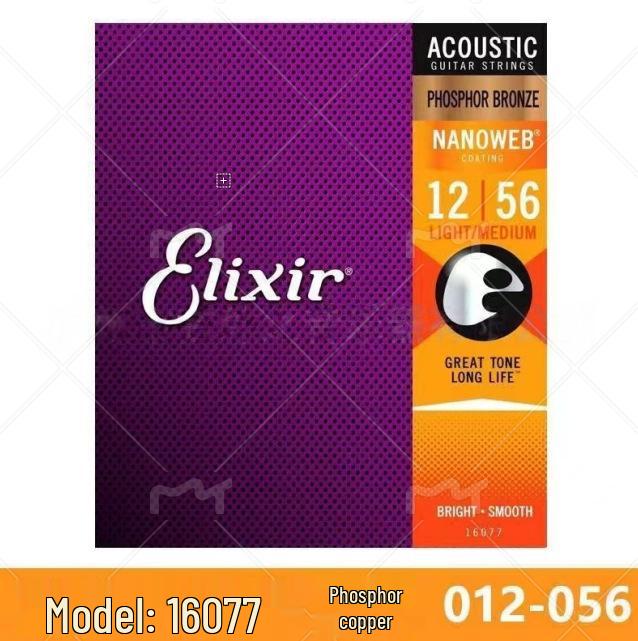 Elixir Vacuum Coated Guitar & Bass Strings (16052, 16002, 16027)