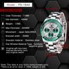 Pagani Design Men's Watch Seiko Quartz Movement Chronograph Waterproof Ceramic Bezel Stainless Steel Strap Green