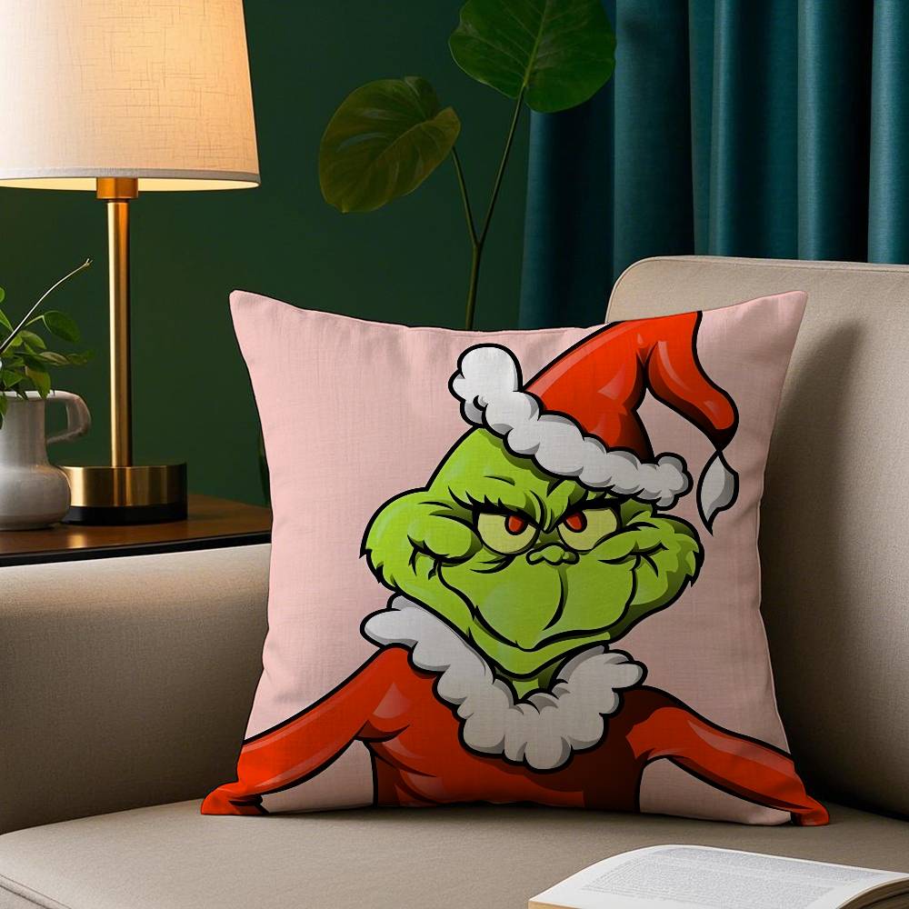 

Мультяшный зеленый монстр Наволочка Короткий плюш Принт Наволочка Квадратные наволочки для дивана Домашний декор 12x12Inch