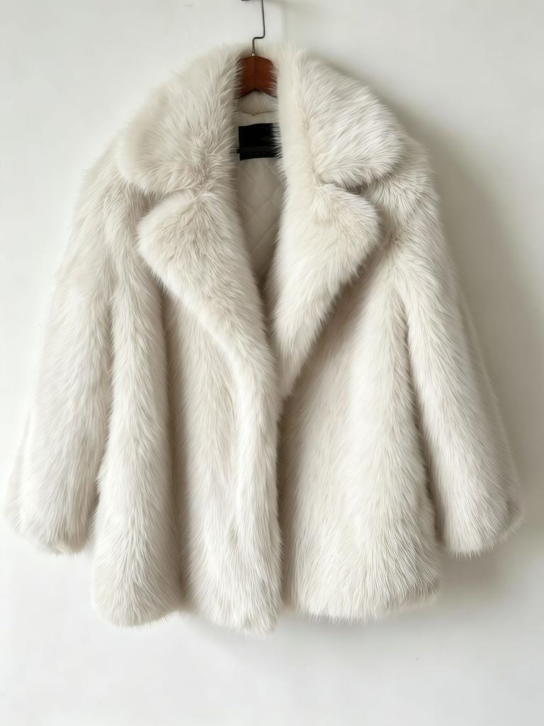 Autumn and winter new fur coat feeling suit collar imitation fox fur coat large size