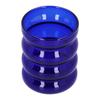 Bamboo Joint Design High Borosilicate Glass Cup HeatResistant Drinking Cup for Milk Beer Coffee(Blue )