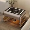 Smart Bedside Table Modern Simple Bedroom Luxury Nightstands Multifunctional Acrylic Wireless Charging Home Furniture