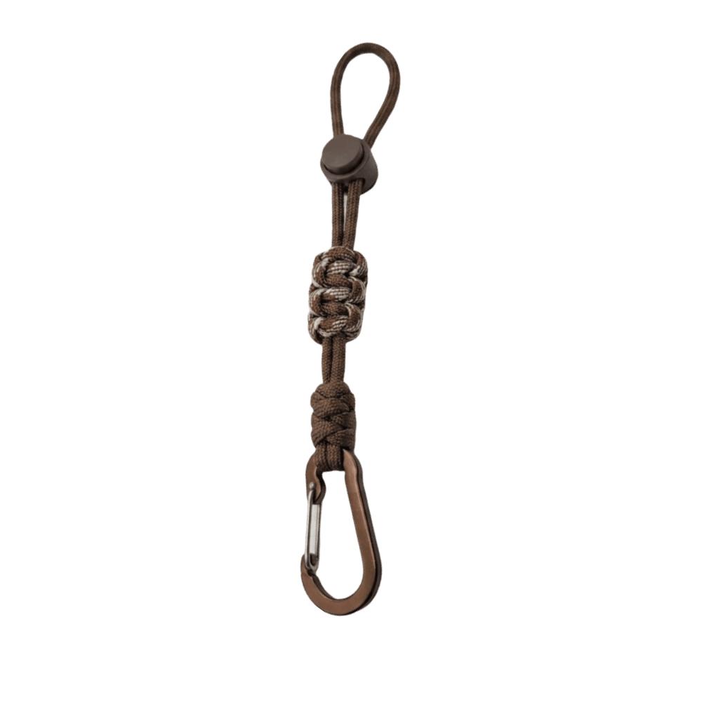 Braided Rope Beverage Lanyard Zinc Zinc Alloy Backpack Hook Portable Key Chain Lanyard  Hiking кофейный