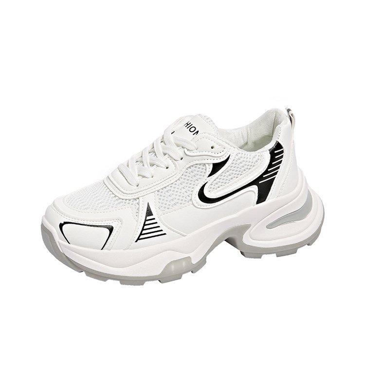 

Серебристые кроссовки на толстой подошве для женщин 2024 новинка сетчатые дышащие увеличивающие рост женские туфли ретро жареные уличные модные кроссовки тренд 40