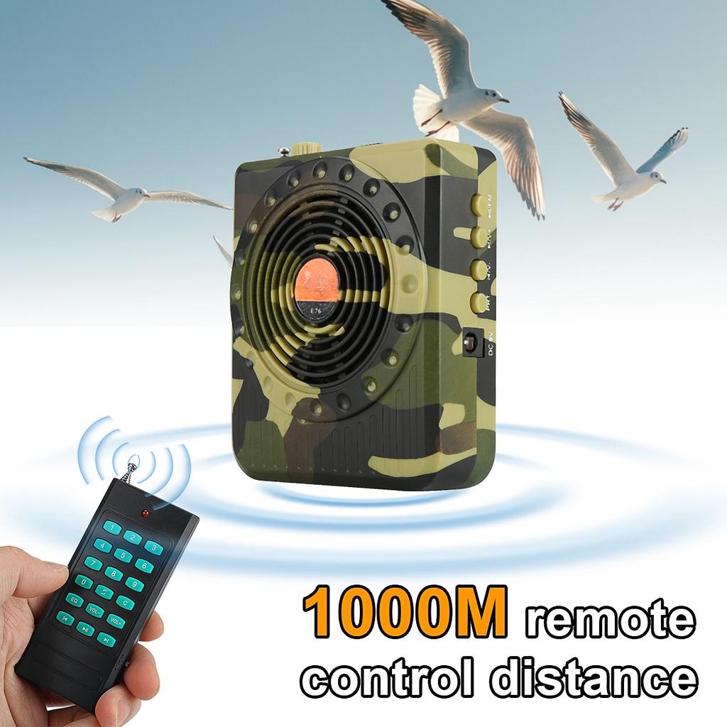 E67 Hunting Decoy Calls Electronic Bird Caller Camouflage Outdoor 35W 100-240V Electric Hunting Decoy Speaker MP3 Speaker Remote Controller Kit