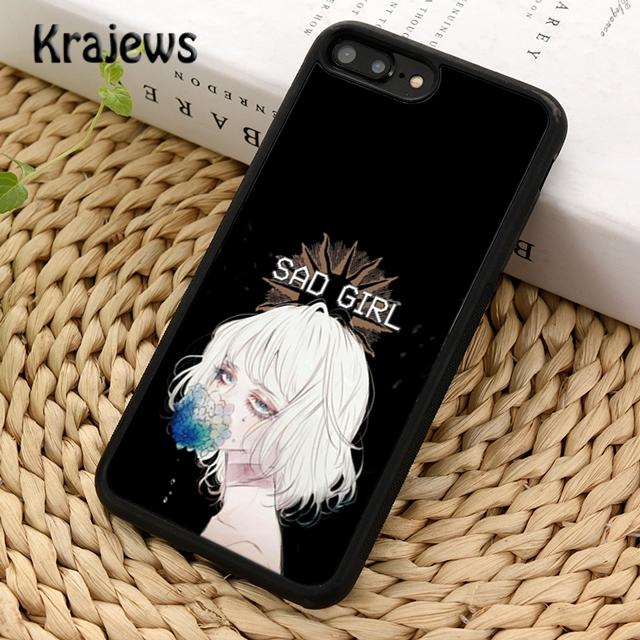 Krajews SAD JAPANESE ANIME AESTHETIC Phone Case Cover For iPhone 17 Air 16 15 14 Plus 11 12 13 Pro Max Plus Coque Fundas