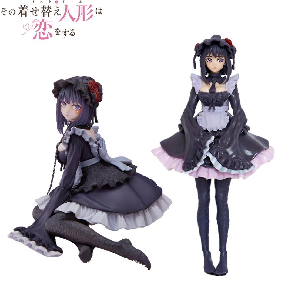 2 Kinds My Dress-Up Darling Anime Figure Black Maid Outfit Kitagawa Marin Action Figure Shizuku Kuroe Figurine Collection Model