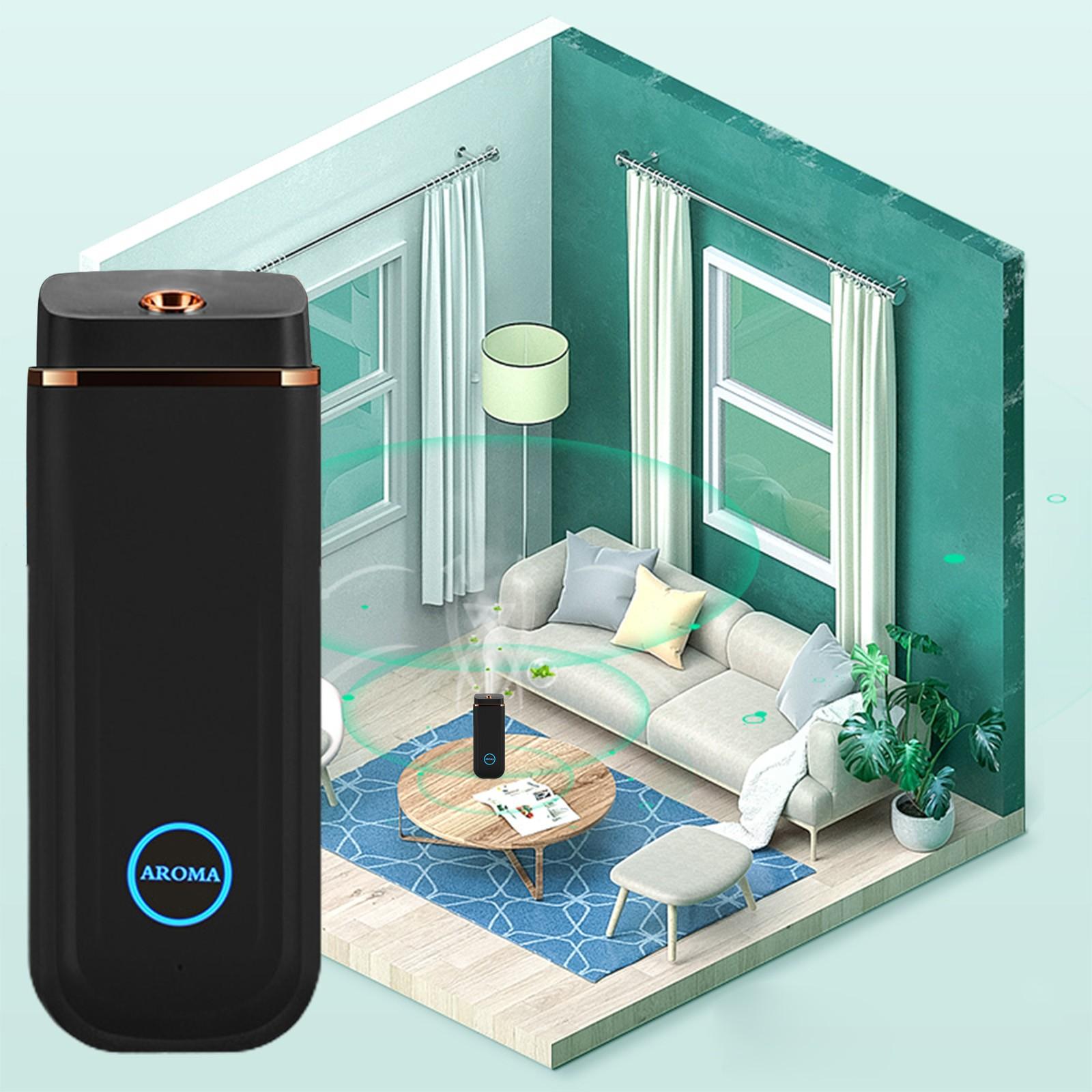 

Перезаряжаемый ароматический диффузор - Трехскоростной регулируемый ароматический диффузор - Аромадиффузор для дома - Аромадиффузор для отеля - Подходит для спален - Ванная комната Free Size чёрный