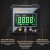 2-in-1 Digital Angle Gauge & Inclinometer – Magnetic Electronic Leveler & Protractor for Woodworking Construction & Machinery