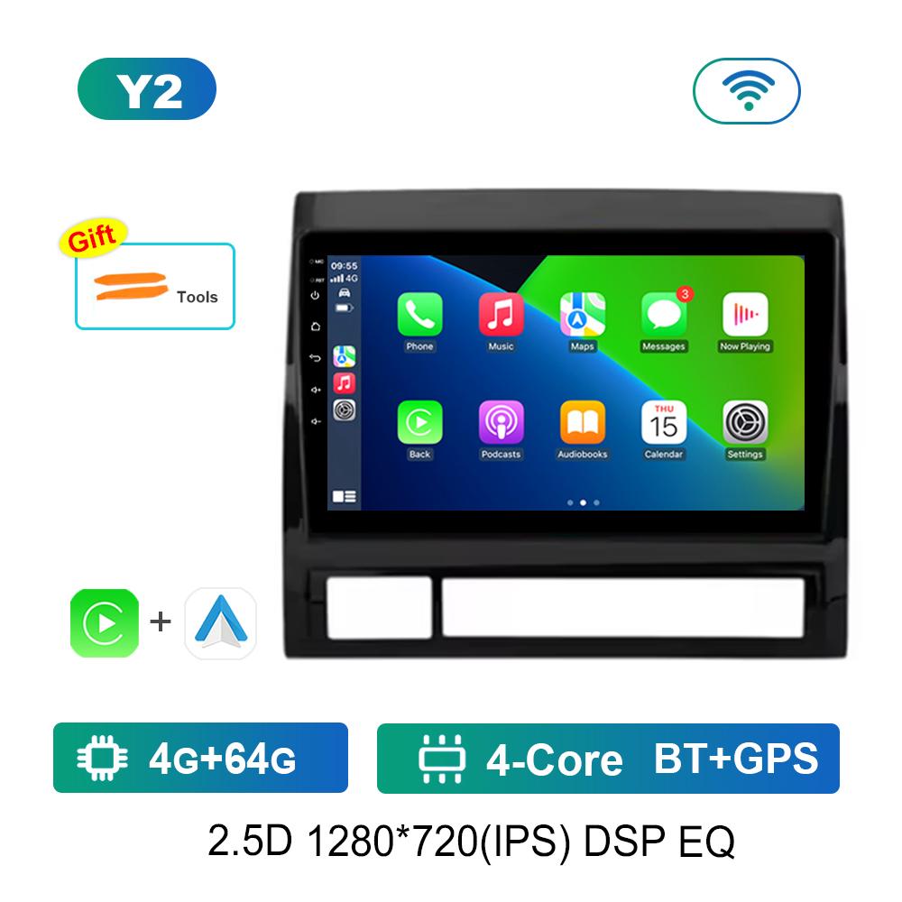 For Toyota Tacoma 2 N200 Hilux 2005 - 2015 Car Android Intelligent System DSP Stereo 4G Navi GPS WiFi IPS Touch Screen Bluetooth