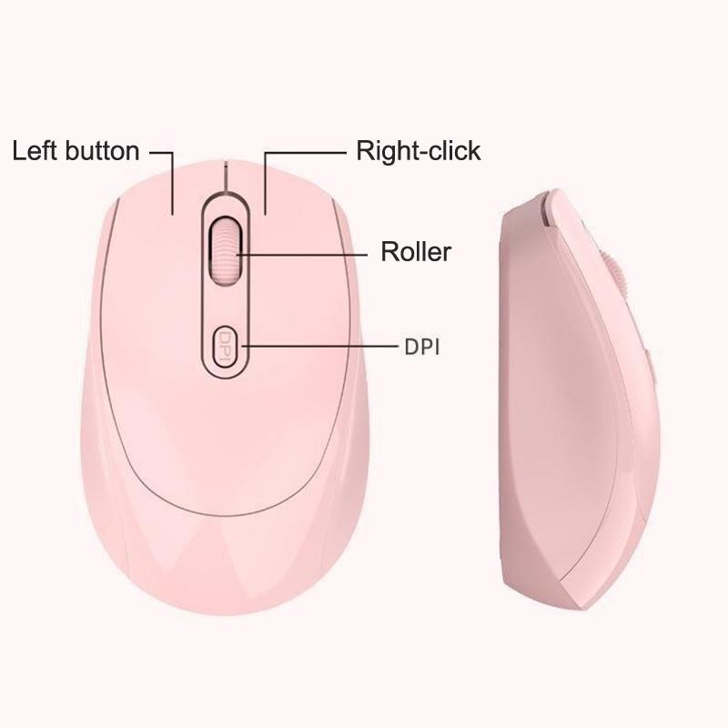 Mouse Wireless USB Ricaricabile Bluetooth Silenzioso 2.4G Mouse da Gioco Ergonomico per Macbook Notebook PC Laptop Ufficio