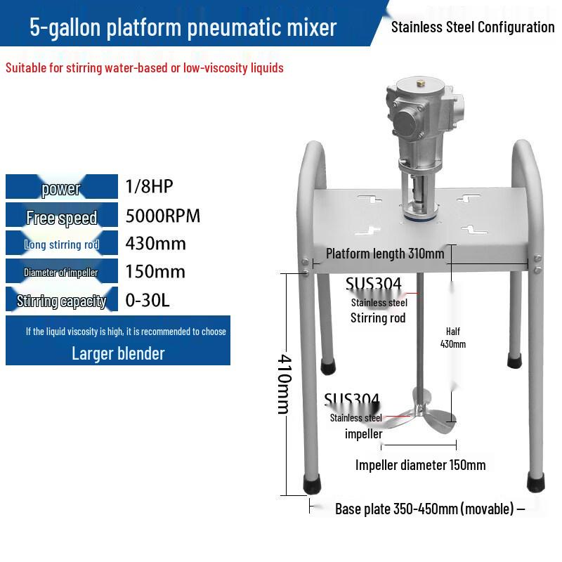 

Air Powered Lifting Platform Mixer
