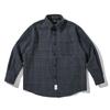 Men's Trendy Retro Plaid Woolen Shirt - Autumn/Winter Long-Sleeve, Loose Fit, Versatile and Thickened Casual Wear