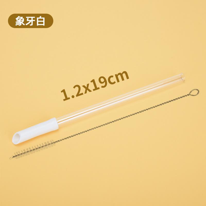 Tritan Telescopic Straw Set Milk Tea Beverage Reuse Water Cup 1.2Cm Straw Multi-Color Optional