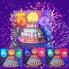 3D Fly-out Birthday Card Light Music Happy Birthday Glowing Greeting Card with Cake Design Interactive Birthday Card