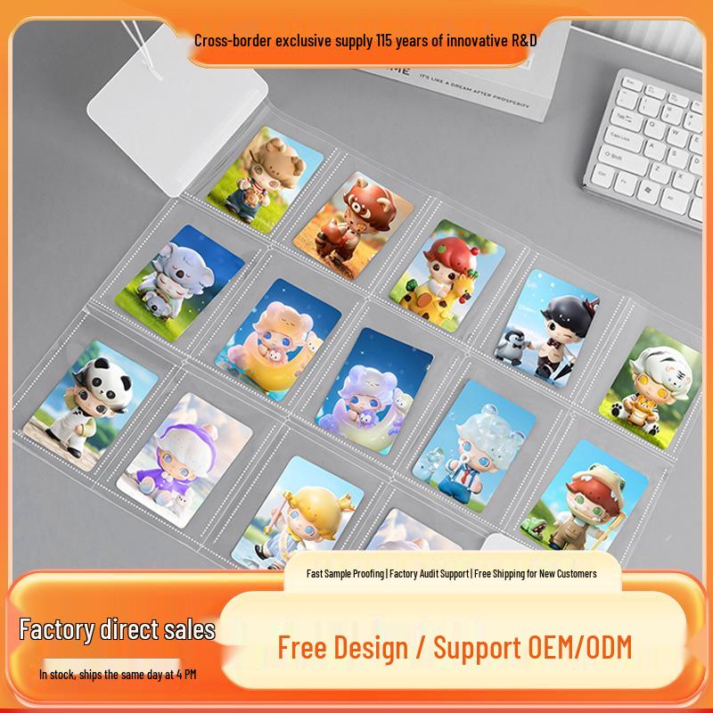 Custom Frosted Retractable Instax 15-Grid Folding Card Holder