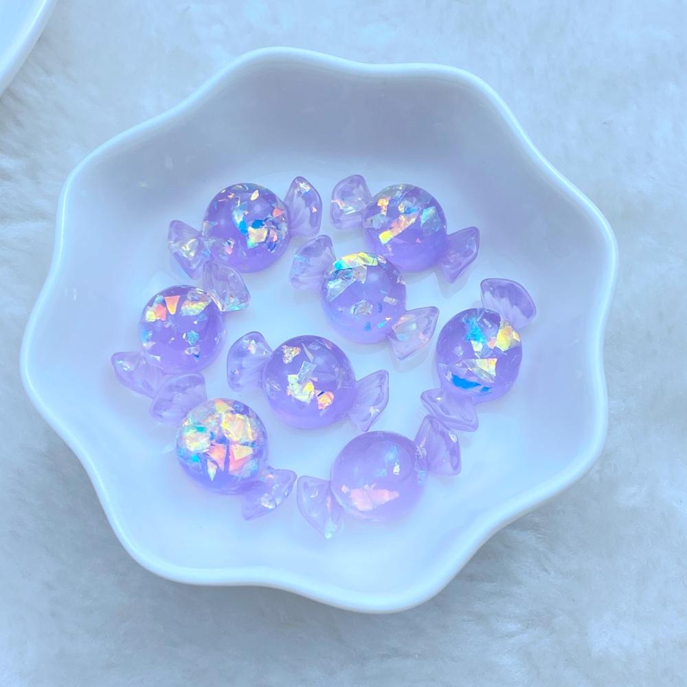 20Pcs New Cute Mini 11*21mm Cartoon Shiny Candy Flat Back Resin Cabochons DIY Jewelry Craft Decoration Accessorie