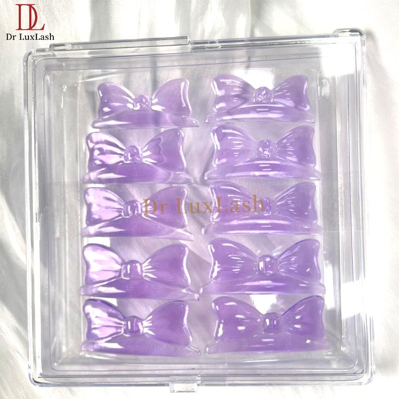 Eyelash Lift Pad Factory 5 Pairs Drluxlash Lashlift Pads No Glue Sticky Lash Lift Rods Roller C Curler Pad Soft Eyelash Perm Rod фиолетовый