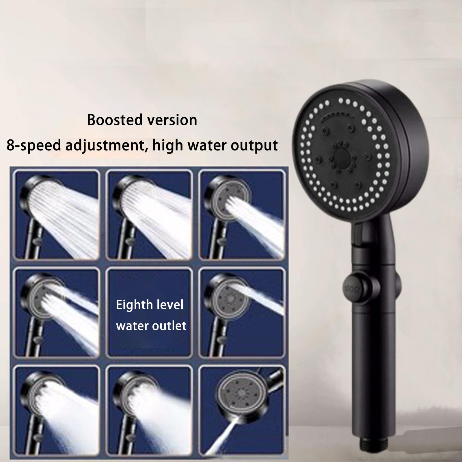

8 Modes Shower Head Water Filter Adjustable Portable Shower Nozzle Water Massage High Pressure Shower Head Bathroom Accessories One Size