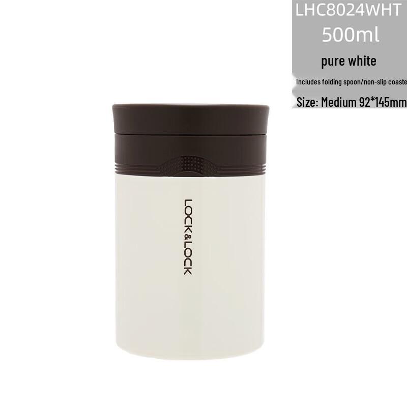 

LOCK&LOCK LHC8024 Stainless Steel Thermal Food Jar 500ml