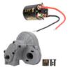 Gearbox with 35T External Carbon Brush 540 Brushed Motor for Axial SCX10 SCX10 II 90046gray