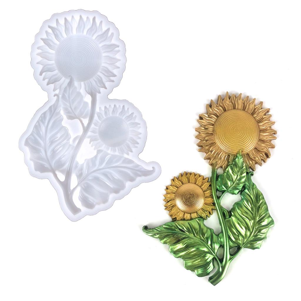 DIY Semi-Stereoskopische Sonnenblumenform Silikonform für Resin Epoxid Handgemacht Heim Wand Tür Schreibtisch Dekoration Handwerk