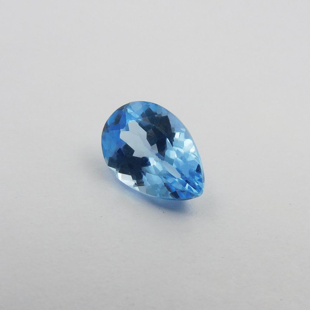 NATURAL Pear Shape 6.10 Carat Ceylon Blue Sapphire Loose Gemstone CERTIFIED P-1137-S