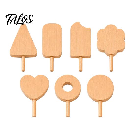 Painting Supplies Unfinished Wood Popsicle, Summer Ice Cream Shaped Wooden Shapes Paint Craft for DIY Projects Home Decoration Holiday Crafts