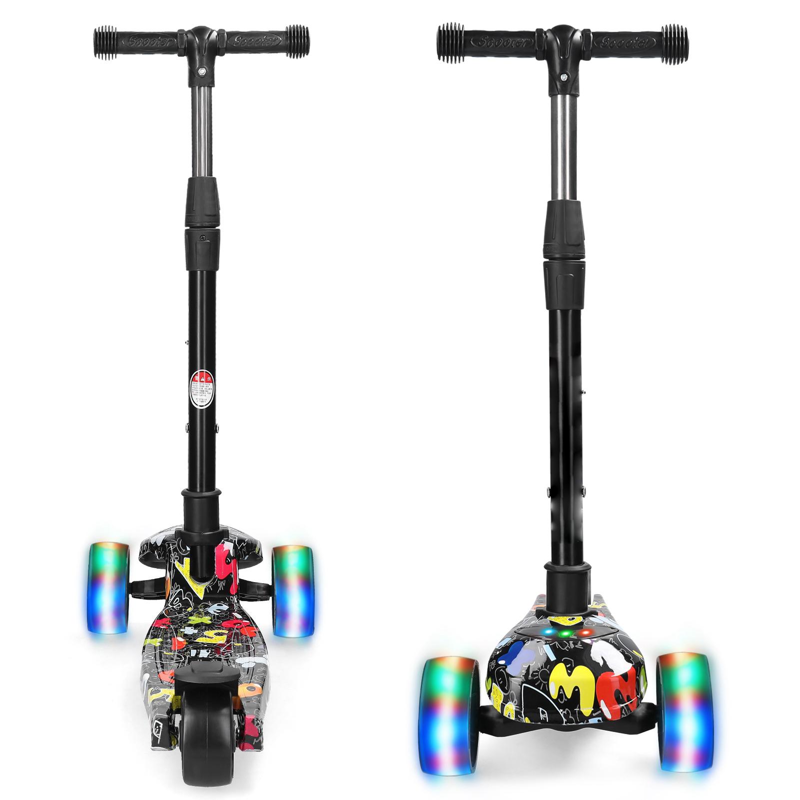 Kids Scooter Adjustable Handlebar Gravity Steering