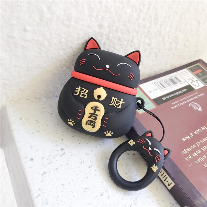 AirPods 1st/2nd Gen Chinese Style Cute Kitten Girl Protective Case