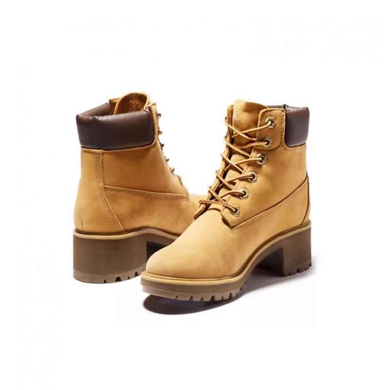 Timberland [Timberland] Women S kinSley Chunky Heel bootS White Brown tb0a25bS2311 q0etb0a25bS2311