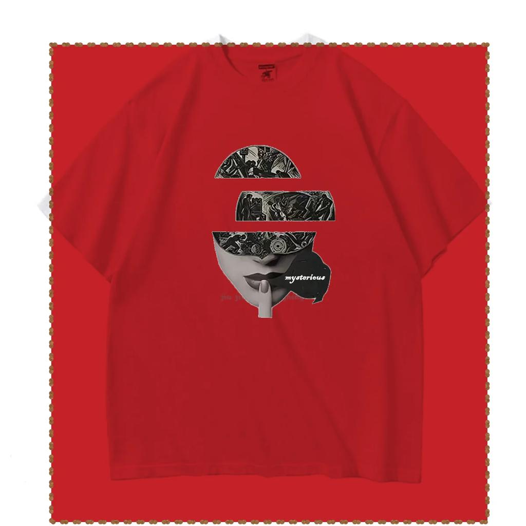 Mysterious Men Women T-Shirt 2024 Summer Short Sleeve Anime Graphics Tshirts Top unisex Loose Fashion Clothes Oversized Tees