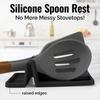 Stove Spoon Rack Large Spoon Seat Silicone Spoon Holder; Rest the Equipment; Take a Break with the Kitchen Spoon. Kitchen Spoon