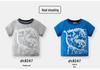 2026 Summer Boys Korean Style Dinosaur Round Neck Cotton T-shirt