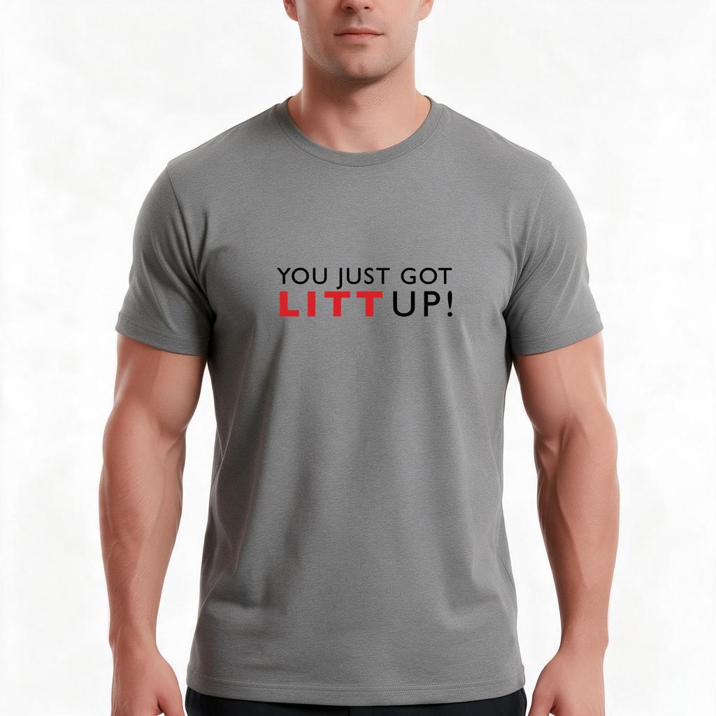 Suits You Just Got Litt Up Tshirt Summer Casual Cotton Tee Oversized Streetwear Tops Vintage Graphic Print 100 Cotton