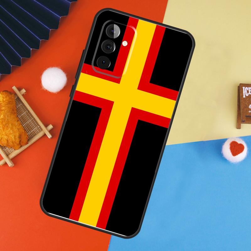 Germany Flag Banner Case For Samsung Galaxy A54 A34 A14 A55 A35 A33 A53 A13 A23 A17 A06 A16 A56 A36 A52 A32 A15