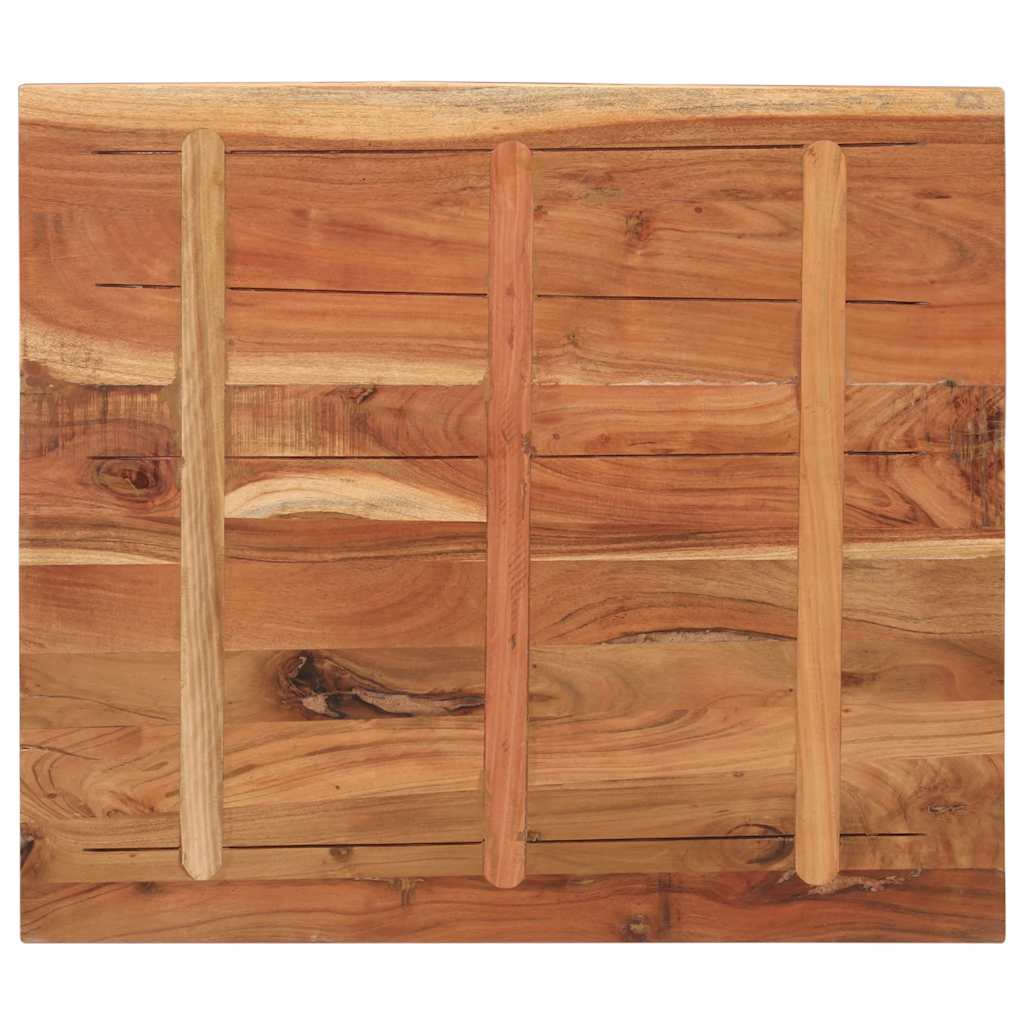 Vidaxl Blat Stołu, 90X80X2,5 Cm, Prostokątny, Lite Drewno Akacjowe