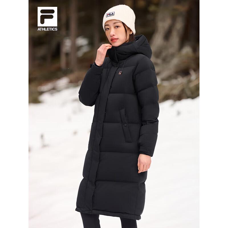 

FILA Women s Long Hooded 90% Goose Down Parka S