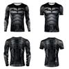 Durable Black Polyester Batman Cosplay Tee For Sports And Fitness