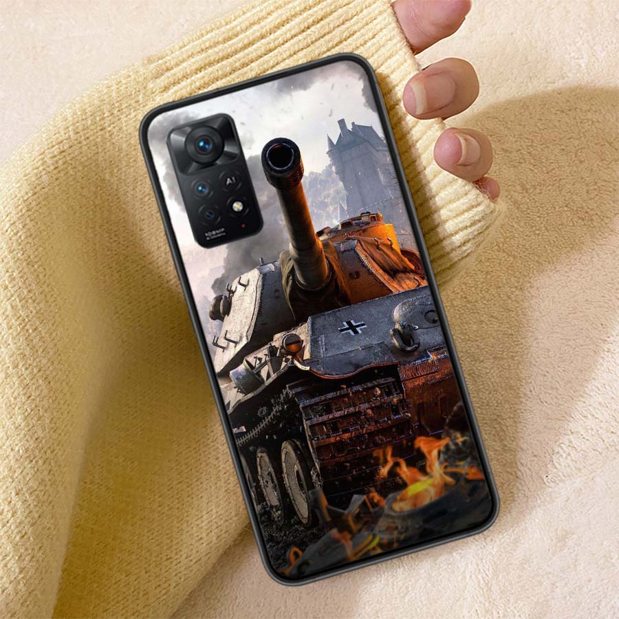 World Of Tanks Game Phone Case For Redmi 13C 14C Note 14 13 Pro Plus 5G 12 12C 10A 10C 10 9A 9C 9T 9 8 8A K70 Pro Cover TPU Shel