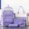 Primary School Boys Five Piece Set Junior High School Students High School Students Backpack Female College Students Backpack
