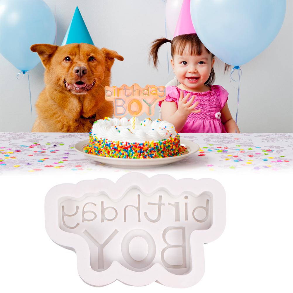 Forma do ciasta na urodziny Silikonowa forma z literami Narzędzie do pieczenia DIY Czekoladki Cukierki Ciastka Puddingi