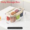 Food Storage Box With Sealed Lid For Kitchen Use Large Capacity Pet Material