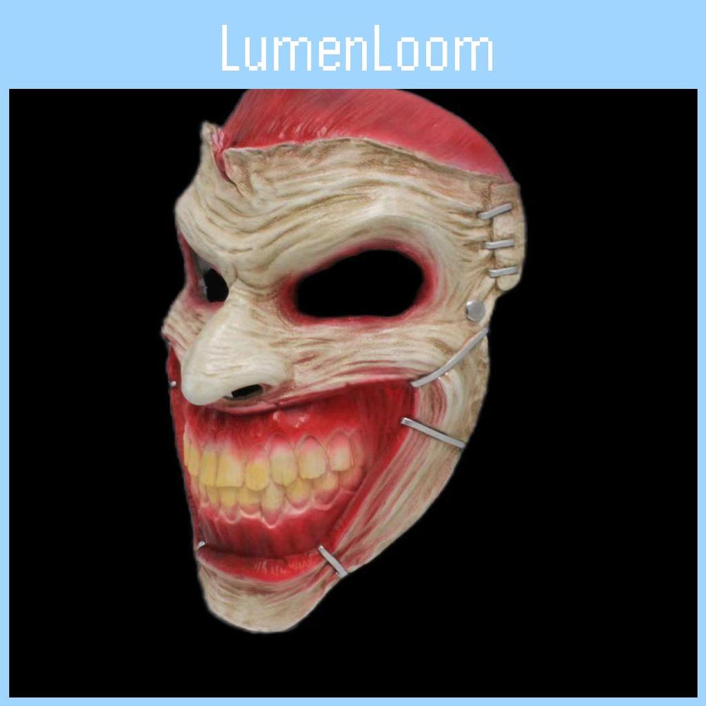 Halloween Dead Clowns Mask Resin Horror Costume Prop For Haunted House And Escape Room