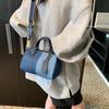 Patchwork Colorblock Small Handbags For Women Denim Shoulder CrossBody Bags Casual Street Boston Designer Purses CLE