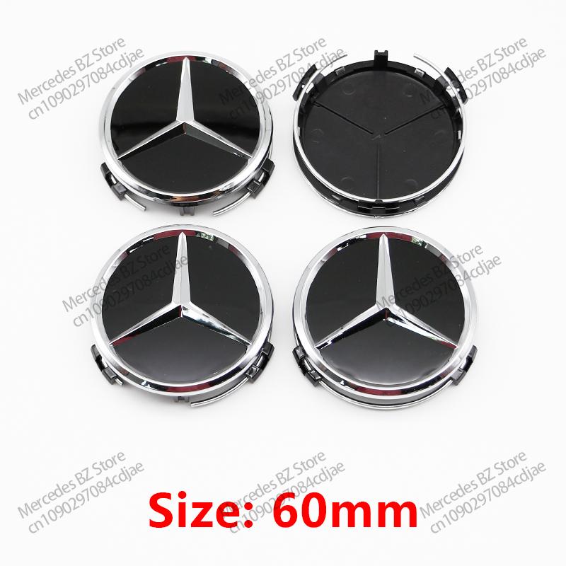 4pcs 56mm 60mm 75mm Car Wheel Center Logo Hub Cap For Mercedes Benz AMG Apple Tree W211 W205 W213 W203 C218 A207 CLA CLS E Class