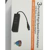 USB 3.0 to RJ45 Gigabit Network Card with Hub - Driver-Free