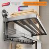 Taili No-Drill Suction Cup Bathroom Towel & Storage Rack
