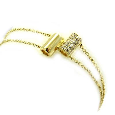 [L7060] - Gold Plated Bracelet 'Sissi' White Gold
