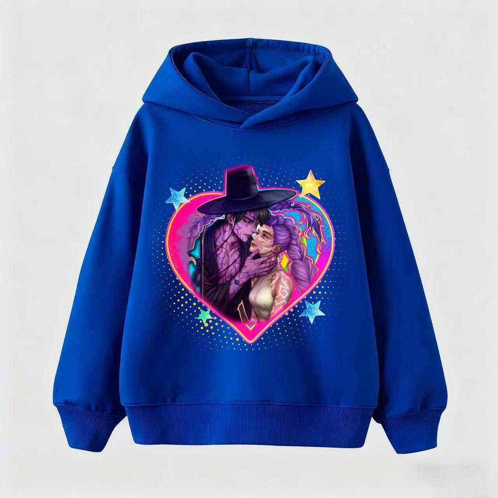 KPop Demon Hunter Huntrix Children's Sweatshirt Autumn New Boys Girls Fashion Street Pullover Children's Clothing